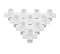 Luxshiny 10pièces Raccords Équerre PVC pour Tuyaux Connecteurs Angle pour Structure De Support De Jardin Et Étagère Résistants Et Fiables