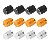 Luxshiny 12 Boutons de Potentiomètre 12pcs en Alliage D'aluminium Résistants la Corrosion, Bouton Rotatif Robuste pour Équipement Sonore Professionnel