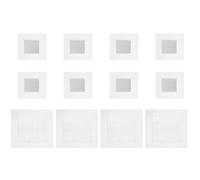 Luxshiny 12 Patchs de Réparation Murale en Fibre de Verre Argentée Dos Auto-adhésif, Facile à Appliquer pour Trous Murs, pour Maison et Bureau