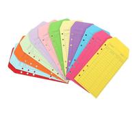 Luxshiny 12 Pcs Enveloppes Budget en Papier Couleur Différentes, Pratiques à Transporter et Ranger, Pochette Budget pour Gestion des Finances