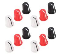 Luxshiny 12 Pièces Bouton Rotatif de Réglage du Volume, Bouton de Contrôle du Volume pour Guitare Électrique, Plastique, 16x19mm, pour Guitare et Mixeur, Performance et Enregistrement
