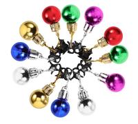 Luxshiny 12 Pièces Breloques pour Barbe de Noël à Clipser, Décoratives | Clochette Festive Réutilisable, pour Costume de Noël, Usage Familial Entre Amis, Design DIY Délicat