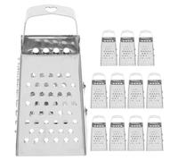 Luxshiny 12 Pièces Mini Râpe en Acier Inoxydable 4 Faces Compacte pour Râper Légumes, Cuisine Professionnelle et Usage Quotidien
