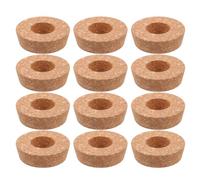 Luxshiny 12pièces Bouchons de Liège avec Trou pour Vases Hydroponiques Couvercles de Jardinières Transparentes Bouchons de Remplacement pour Bocaux Mason Ventilation Racinaire Améliorée