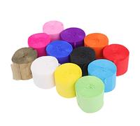 Luxshiny 13 Rouleaux Papier Crépon pour Décoration Anniversaire et Mariage pour et Projets Artistiques