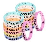 Luxshiny 14 Pièces Bracelets en Silicone Lumineux pour Remise de Diplôme e 2026, Légers et Adaptés aux Grandes Célébrations et Fêtes de Fin D'études
