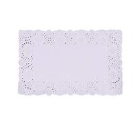 Luxshiny 140pièces Napperons Papier Dentelle Rectangulaires Lot pour Décoration De Gâteaux Et Desserts Accessoire Élégant pour Fêtes Et Mariages
