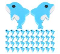 Luxshiny 150 Pièces Gommes Créatures Marines Forme de Petit Cétacé Bleu Ciel Gommes Fantaisie pour École Loisirs et Fêtes Pack Vrac pour Récompenses et Fournitures Scolaires