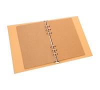 Luxshiny 1ensemble Protège-cahier Papier Kraft Couverture de Reliure Rechargeable pour Organiseur de Documents Classeur Esthétique Polyvalent pour Bureau et École Couverture Réutilisable