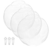 Luxshiny 1ensemble Vases Muraux Verre Transparent pour Plantes Intérieur Hydroponiques Supports Muraux Décoratifs pour Fleurs et Jardinières Faciles à Suspendre et Nettoyer