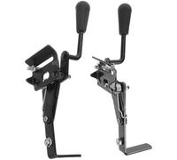 Luxshiny 1paire Frein Épais Fauteuil Roulant avec Poignée Longue Détachée Robuste pour Chaise de Transport Système de Freinage Sécurisé pour Terrains Irréguliers Compatible Freins Câble