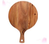 Luxshiny 1pièce Planche à Pizza Ronde Bois Naturel Plateau Multifonction pour Steak et Fromage Vaisselle pour Cuisine et Service