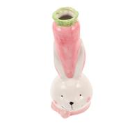 Luxshiny 1pièces Vase Céramique Forme De Lapin Contenant Hydroponique pour Plantes Pot De Et Décoratif pour Bureau Cuisine Et Fenêtres pour Coupées Et Plantes