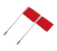 Luxshiny 2 Ensembles Lot de Sets de Drapeaux de Guide pour Garçon et Filles avec Manche Télescopique en Acier Inoxydable et Polyester, Couleurs de Poignée Distinctes, pour Sorties