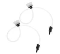 Luxshiny 2 pièces Accessoire Tuyau Flexible pour Scelleuse Sous Vide Tuyau Aspiration Compatible avec Appareils Mise Sous Vide Extension Pratique pour Conservation Alimentaire et Rangement
