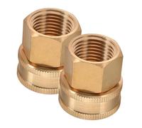 Luxshiny 2 pièces Adaptateur de Tuyau de Jardin Laiton Lot de Connecteurs pour Réparation de Tuyau Raccords Étanches et Installation Facile et Durable pour Arrosage et Irrigation