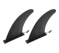 Luxshiny 2 Pièces Aileron Central Réglable en Plastique Noir | Améliore la Stabilité Tracking, Installation Facile, Usage Sup et Longboard, Accessoire Amovible