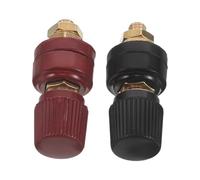 Luxshiny 2 Pièces Borne de Batterie Connecteur de Jonction D'alimentation en Cuivre et Plastique Fiable M6 Transfert D'énergie pour Voiture et Bateau pour Environnements Extérieurs
