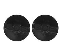 Luxshiny 2 Pièces Bouchon de Réservoir de Chariot Élévateur en Plastique Noir, Remplacement Sécurisé pour Réservoir D'huile Moteur Fermeture Vissable, pour Gestion de Flotte en Entrepôts