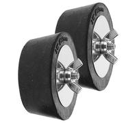 Luxshiny 2 Pièces Bouchon D'hivernage de Piscine à Vis PVC Noir pour Hiver | Étanchéité Renforcée, Installation Facile, Rangement Compact, Accessoire de Piscine, Usage Hivernal