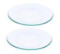 Luxshiny 2 Pièces Coupelle Brûleur à Huile Verre pour Cire et Bougie Accessoire Élégant pour et Salon de Beauté