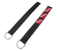 Luxshiny 2 Pièces Dragonne de Plongée à Dégagement Rapide avec Anneau | Nylon Tissé, Acier Inoxydable, Réglable pour Hommes et Femmes, Fixation Multi-marques pour Eau