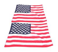 Luxshiny 2 pièces Écharpe Américaine Drapeau Lot de Foulards Carrés pour Jour de Indépendance Accessoire Mode pour Femmes et Hommes Bandana Multifonctionnel Foulard ou Décoration de