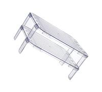 Luxshiny 2 Pièces Étagère de Rangement Multi pour Cuisine Réfrigérateur Support Transparent pour Bols Assiettes Bouteilles Épices