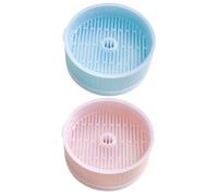 Luxshiny 2 Pièces Jardinière Hydroponique Créative pour Herbe à Chat Bac sans Terre et Léger Plateau Pratique pour Culture Uniforme des Graines Pots Stables Bleu et Rose