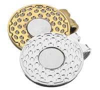 Luxshiny 2 Pièces Pince à Chapeau pour Marqueur de Golf en Alliage de Zinc | Accessoire de Golf Élégant, Accès Rapide au Marqueur, Usage Green et Parcours, pour Poches ou Ceintures