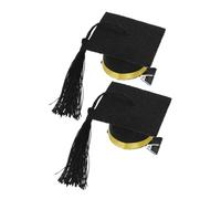 Luxshiny 2 Pièces Pince à Cheveux Chapeau de Doctorat Accessoire de Coiffure pour Remise de Décoration Adorable