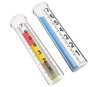 Luxshiny 2 Pièces Pluviomètre en Verre Transparent de Remplacement | Lecture Claire, Mesure Précise des Précipitations, Installation Facile, Usage Extérieur pour Recherches Météorologiques
