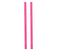 Luxshiny 2 Pièces Protections de Rails en Plastique Rose 14,15 X 0,67 | Accessoires pour Planches, Absorption des Chocs, Installation Facile, Usage en Skateparks et Sorties