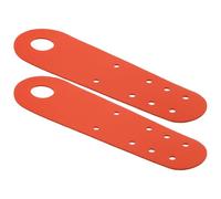 Luxshiny 2 Pièces Protège-Pointe pour Patins à roulettes en Cuir PU Orange, Résistant à l'usure l'abrasion, pour Jeunes Patineurs