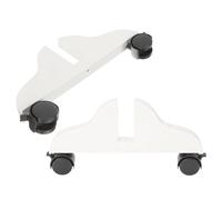 Luxshiny 2 Pièces Socle de Séparateur de Pièce, Support Stable Antichute | Plastique Blanc, Design D’entrée Soigné, Entretien Facile, pour Cloison Modulable et Usage Intérieur