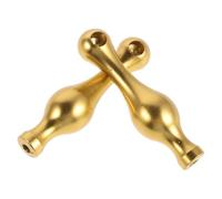 Luxshiny 2 Pièces Support Décoratif en Alliage D'aluminium Forme Boule de Bowling avec Vis, Installation Facile et Compatibilité pour Meubles en Verre et Armoires à Vin
