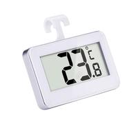 Luxshiny 2 pièces Thermomètre Numérique Étanche à Haute Précision pour Réfrigérateur et Congélateur Affichage Magnétique Suspendu Gel Plage de Blanc