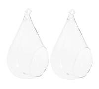 Luxshiny 2 Pièces Vase Suspendu en Verre Support à Fleurs Suspendu pour Plantes et Fleurs Composition de Facile à Nettoyer pour Salle de Bain et Présent Plusieurs Styles