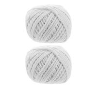 Luxshiny 2 Rouleaux Ficelle de Cuisson pour Dinde, Cordelette Coton Blanche