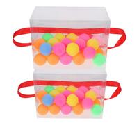 Luxshiny 2 Sets Boîtes à Balles de Ping Pong Portables en Plastique, Tonification Musculaire, pour Mariages, Réunions Décontractées chez Soi