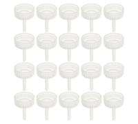 Luxshiny 20 Bouchons D'incubateur Transparents pour Œufs D'artémias Accessoires DIY pour Système de Bouteilles, Plastique Sûr et Solide, Compatible Aquarium et Élevage de Crevettes