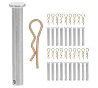 Luxshiny 20 Goupilles de Fixation D'échafaudage en Acier Argenté avec Clips, Compatibles Structures D'échafaudage, Alignement Précis, pour Chantier, Lot de 20 Sets de Sets de Pièces
