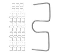 Luxshiny 20 Pièces Écarteur de Branches D’Arbre Fruitier M-Type 13cm | Crochets Réglables, Usage Verger et Ferme, pour Branches de Prunier, Structure Renforcée, Couleur Argenté