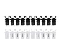 Luxshiny 20 Pièces Loquet à Clip, Verrou de Remplacement en Plastique | Bords Sûrs à Main, Surface Lisse sans Bavure, pour Couvercles Basculants et Maintenance
