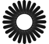 Luxshiny 20 Pièces Manchon de Poignée Plate en Pvc Noir pour Robinet à Bille, Protection Confortable et Compatibilité Améliorée pour Robinet Extérieur et Usage Commercial