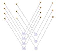 Luxshiny 20 pièces Support de Drapeau Extérieur avec Ventouse Support pour Mât de Drapeau Accessoire pour Voiture et Véhicules