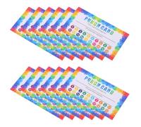 Luxshiny 200 Cartes Perforées de Récompense en Papier pour Classe 200pcs, Design Polyvalent et Coloré, pour Inciter le Comportement des Garçon et Filles en Milieu Scolaire