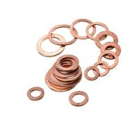Luxshiny 200 pièces Assortiment de Rondelles Cuivre pour Joints Étanchéité Parfait pour Filtres à Huile Moteurs Marins et Applications Hydrauliques