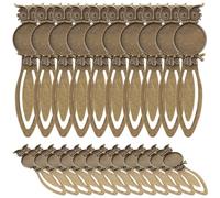 Luxshiny 20pcs Marque-pages en Cuivre Forme Hibou Délicats, Résistants la Décoloration, comme Présents pour Amis et Décoration de Livres