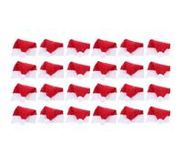 Luxshiny 24pcs Mini Chapeaux de Noël Rouges en Non-tissé Réutilisables, Accessoires Adorables pour Décoration Festive et Fête, pour Petits Objets et Jouets